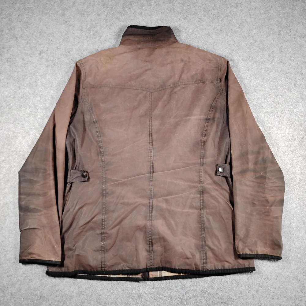 Barbour Ladies Utility Waxed Cotton Jacket Brown LWX0004 Size US 12 UK 16 Fair - Picture 13 of 16